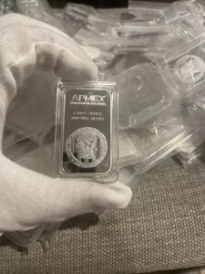 1 �I���X .999 �t�@�C�� �V���o�[ �o�[ APMEX �����`����̂��� ProofLife GlosFinish �J�v�Z��