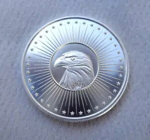1/2�I���X2024 EAGLE Mint Markers Limited BU ���E���h .999 �t�@�C���V���o�[