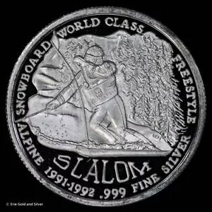 1991-1992 1/2 �I���X .999 �t�@�C�� �V���o�[ ���E���h �X�����[�� �u���b�P�����b�W �T�~�b�g �J�E���e�B �X�L�[