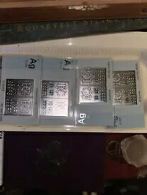 1G シルバーバー 5 グラムのシルバー .999 シルバー地金 (5 パック) トレーディング カード 1gm