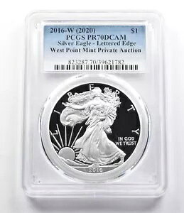 PR70DCam 2016-W (2020) �A�����J�� �V���o�[ �C�[�O�� �E�F�X�g �|�C���g �v���C�x�[�g �I�[�N�V����PCGS *5897