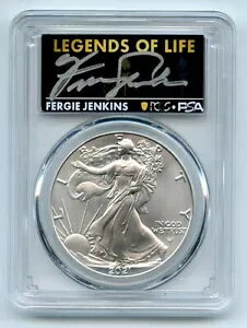 2021 $1 Vo[ C[O T2 񐶎Y PCGS MS70 Legends Life t@[M[ WFLX