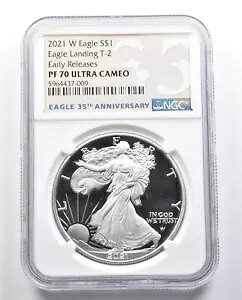 PF70 UCAM 2021-W �A�����J�� �V���o�[ �C�[�O�� �����f�B���O T-2 ER NGC *0560