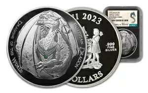 2023 �t�B�W�[ �h���S���Y �I�u �U ���[���h 2�I���X �G�W�v�g �h���S�� NGC PF 70 UC FDOI! 750 ����