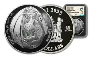 2023 �t�B�W�[ �h���S���Y �I�u �U ���[���h 2�I���X �G�W�v�g �h���S�� NGC PF 70 UC FDOI! 750 ����
