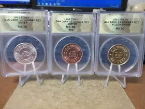 2024 J J Conway $10 �_�j�G���E�J�[�ɂ��g�[�N�� 3 �̃R���v���[�g�Z�b�g ANACS MS 70