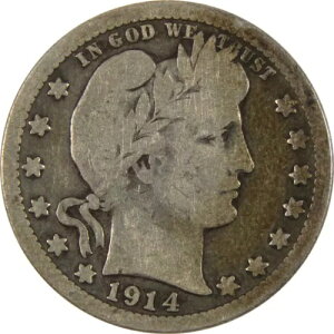 1914 S �o�[�o�[ �N�H�[�^�[ VG ���ɗǂ� 90% �V���o�[ 25c �R�C�� SKU:I8734