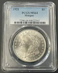 1921 P K Vo[ _[ $1 PCGS ~g Xe[g 64Agbv zCg RC