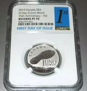 2019 Ji_ $3 JUNO D-DAY o[X v[t 70 PF70 Vo[ s NGC RC