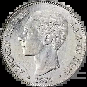 �X�y�C�� 1877 DEM �t�@�C�u (5) �y�Z�^�X ICG AU58 �ڍ� KM#676 - �N���[�j���O�ς�