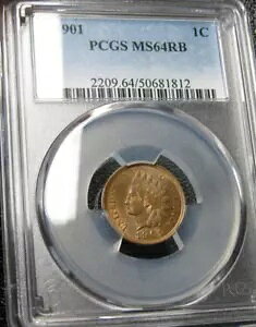 1901 CfBA Zg yj[ ---- MS-64 RB PCGS tVXuꂽRC ---- #996B