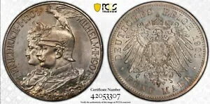 1901�N �h�C�c�鍑 �v���C�Z�� �V���o�[ 200�N 5�}�[�N PCGS ���K�i J-106