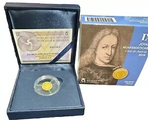 2019 �X�y�C�� 9999 �S�[���h 1/25 �I���X 20 ���[�� �R�C�� - IX Joyas Numismaticas Casa De Austria