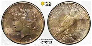???? 1925 ���a�h�� 1 �h�� PCGS MS64!���Ɨ΂̃����X�^�[�g�[��!!! ????