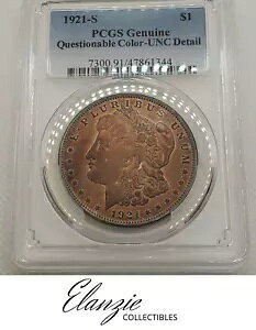 1921-S $1 [K Vo[ _[ PCGS { UNC ڍ |^킵F