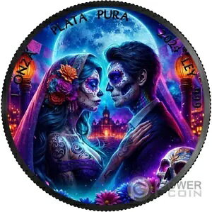 DIA DE LOS MUERTOS �u���b�N �E�B�h�E 1 �I���X �V���o�[ �R�C�� ���L�V�R 2024
