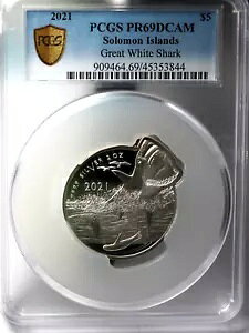 2021 \ zIWU 2 IX 0.9999 t@C Vo[ PCGS PF 69 DCAM