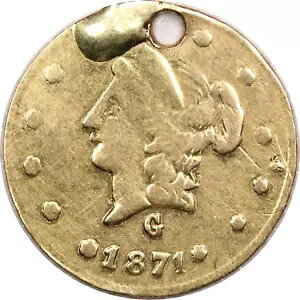 1871 G �J���t�H���j�A �t���N�V���i�� �S�[���h ���E���h 50 �Z���g�A���ɍׂ��� VF �������ABG-1026 R4