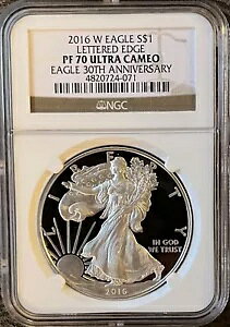 2016 W �v���[�t �V���o�[ �C�[�O�� 30 ���N�L�O PF70 UC NGC ���^�[�h �G�b�W �u���E�� ���x��