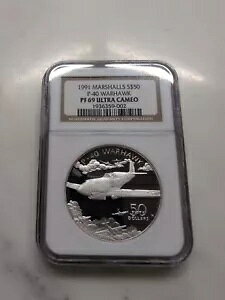 1991 }[VACh EH[z[N v[t $50 1IX Vo[ gbv |bv NGC PF69 Eg JI