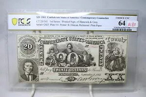 1861N $20 AJ암A ̋Ui PCGS 64 #7291