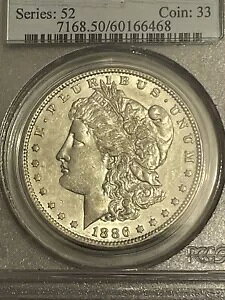 1886 O [K Vo[ h 1 h PCGS AU50 PQ MȂقǂ̃IWi̕\