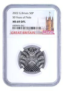 2022 50 yX CMX 50 ÑvCh LGBTQ RC NGC MS69 NC[ GUxX 2 