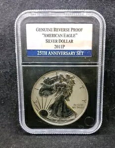 2011P アメリカン イーグル シルバー ダラー 25 周年記念コイン - PCS 切手 & コイン
