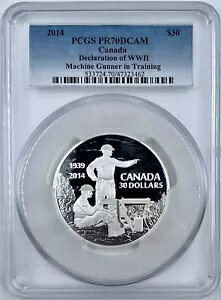 2022 �J�i�_ $30 ��񎟐��E���錾 �}�V���K���i�[ �g���[�j���O 2 �I���X PCGS PR70UCAM