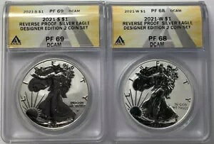 2021-S & W $1 o[X v[t Vo[ C[O - ANACS RP69 & 68 fUCi[ GfBV Zbg