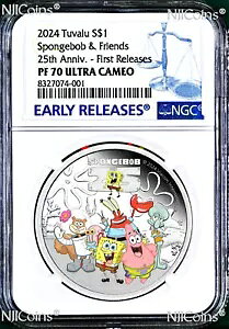 2024 X|W{u & tY XNGApc 1IX .9999 Vo[ $1 RC NGC PF70 UC FR