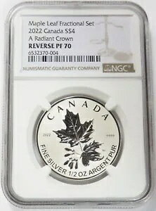 2022 �V���o�[ �J�i�_ $4 ���f�B�A���g �N���E�� 1/2 �I���X ���[�v�� ���[�t �t���N�V���i�� NGC REV PF 70