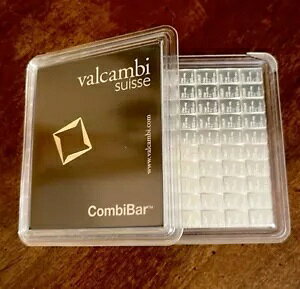 Valcambi 100 x 1 �O���� �V���o�[ CombiBar �A�b�Z�C�J�[�h�t�� 100 �O����