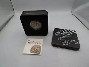 2019 Evolution Of Life Sinraptor 1�I���X .999 �t�@�C�� �V���o�[ $1 �R�C�� - �{�b�N�X & COA