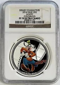 2014 �V���o�[ �j�E�G $2 �O�[�t�B�[ �f�B�Y�j�[ �L�����N�^�[ �J���[���C�Y�h �v���[�t �R�C�� NGC PF 70 UC