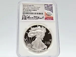 2016-W NGC PF70 PROOF �V���o�[�C�[�O�� *�G�b�W�B�莆/�E�F�X�g �|�C���g �z�[�h* ����- �J�u����