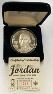 ハイランドミント「マイケル ジョーダン - ゴート - リタイア エディション」1715/5000 箱付き、COA