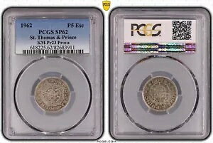 Zg g[}X & vX 5 GXN[h UNC RC 1962 N KM#Pr23 PROVA ESSAI PCGS SP62