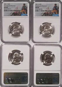 2021 P&D NbVO U fEFA Vg NH[^[ 2 RC Zbg 25c NGC MS 68