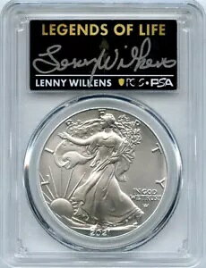 2021 ASE $1 T2 񐶎Y PCGS MS70 WFh Iu Ct j[ EBPY 1IX .999