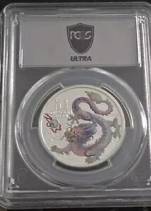 2024-P125 ULTRA BREAKS �I�[�X�g�����A �C���[ �I�u �U �h���S�� ?? 1/2 �I���X �V���o�[ PCGS MS70