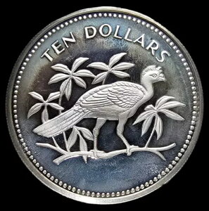 1974 �x���[�Y $10 �V���o�[ �v���[�t �R�C�� �A���B�t�@�E�i �O���[�g �L�����b�\ �o�[�h �Â��{�� # 1094