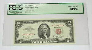 1963 A PCGS 68PPQ $2 2 h bh V[ US FR-1514 m[g #51604F