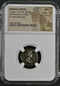[}鍑 - Vb - AD 164-182 - Vo[ fiEX - NGC VF - RIC:758