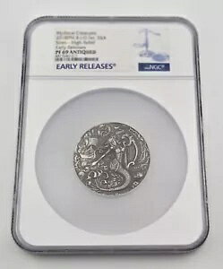 2018 Mythical Creatures The Siren �n�C�����[�t �A���e�B�[�N 2�I���X .999 �V���o�[ NGC PF69