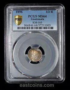PCGS MS64 1896 �O�A�e�}�����a�� AR 1/2 �����A���C���{�[���F�A���W�F�[���X �t�@�[�卲