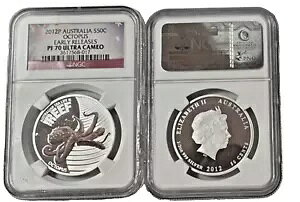 2012 Octopus $50c RC NGC PF-70 Eg JI [X I[XgA
