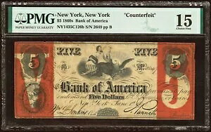 �j���[���[�N �o���N �I�u �A�����J $5 PMG Choice Fine 15 ����U���i 1861