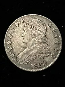 1830 �L���b�v�h �o�X�g �n�[�t�_���[ ���[�W 0 ���ɃI���W�i���̃R�C�� ���[ XF 50c 90% �V���o�[