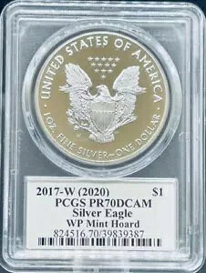 2017-W �V���o�[ �C�[�O�� PR70DCAM PCGS WP �~���g �z�[�h �W�� �s�[�h �T�C������ (#PA39839387)